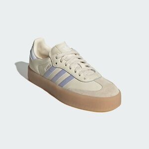 adidas Samba Cream & White Retro Suede Sneakers